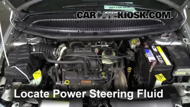 2005 Chrysler Town and Country Touring 3.8L V6 Liquide de direction assistée Vérifier le niveau de liquide